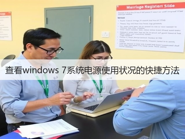 查看windows 7系统电源使用状况的快捷方法(图1)