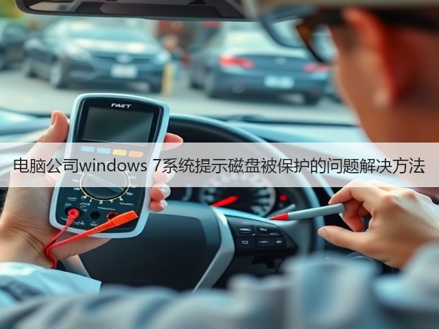 电脑公司windows 7系统提示磁盘被保护的问题解决方法(图2) 电脑公司windows 7系统提示磁盘被保护的问题解决方法(图2)