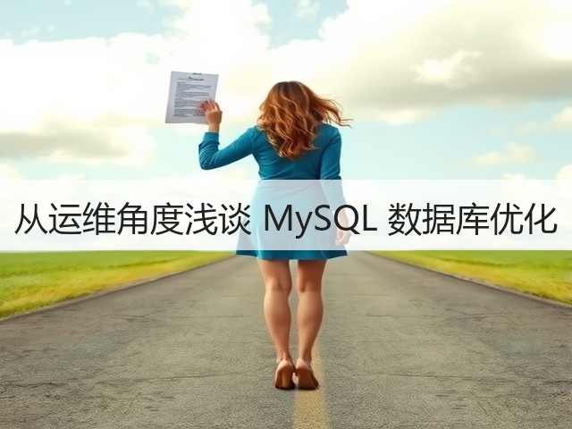从运维角度浅谈 MySQL 数据库优化(图1)