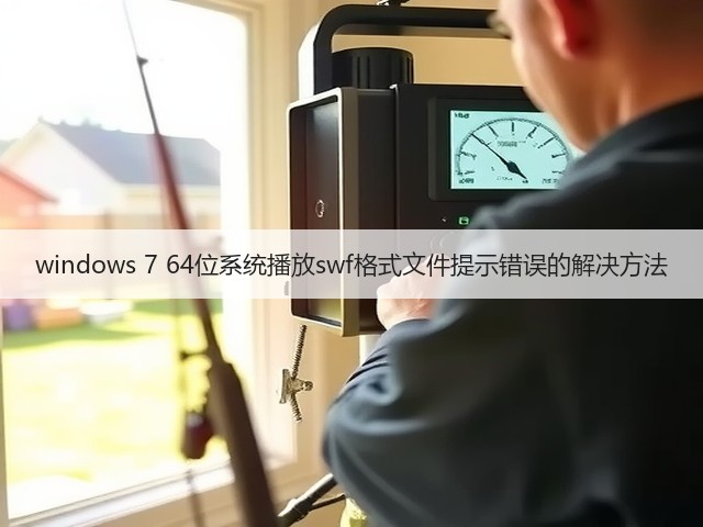 windows 7 64位系统播放swf格式文件提示错误的解决方法(图3)