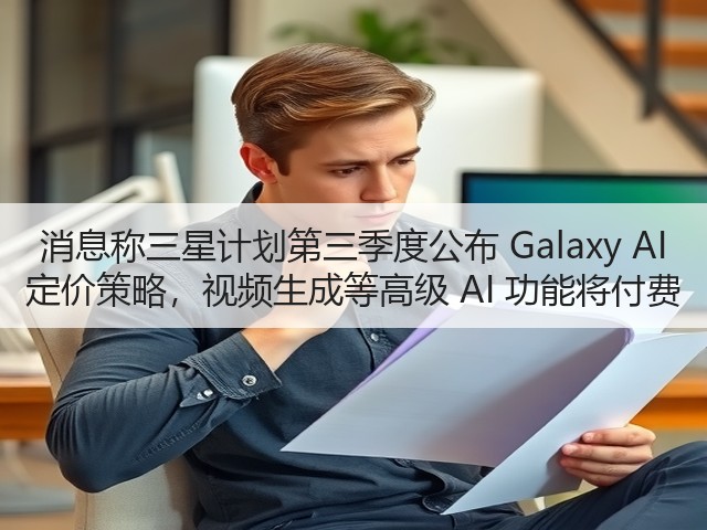 消息称三星计划第三季度公布 Galaxy AI 定价策略，视频生成等高级 AI 功能将付费(图2)