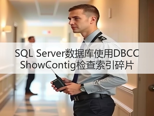 SQL Server数据库使用DBCC ShowContig检查索引碎片(图1) SQL Server数据库使用DBCC ShowContig检查索引碎片(图1)