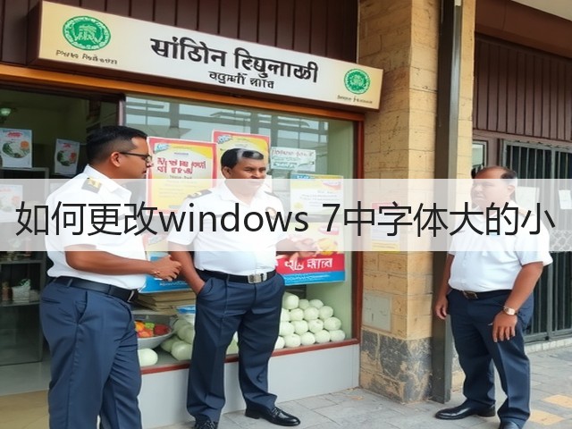 如何更改windows 7中字体大的小(图2)