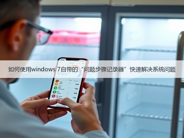 如何使用windows 7自带的“问题步骤记录器”快速解决系统问题(图1)